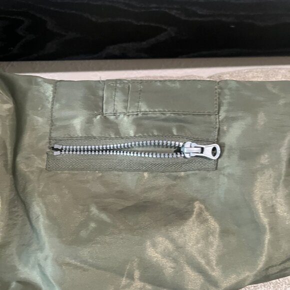 Brooklyn Cloth Men’s Flight Bomber Jacket Olive Green/Orange Size L - Picture 6 of 6